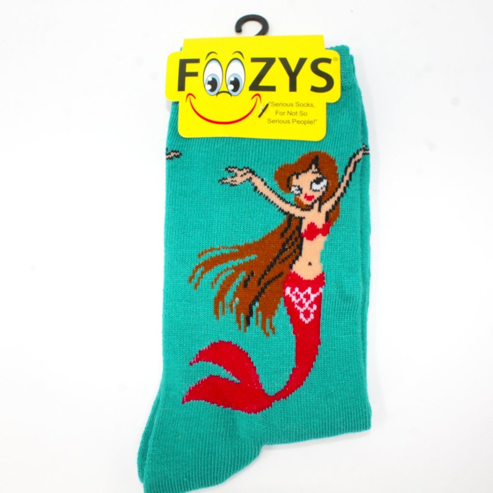 Lot Of 3 Novelty Socks Foozy's Disney Slippers Size 9-11 Mermaids Unicorns - Picture 5 of 10